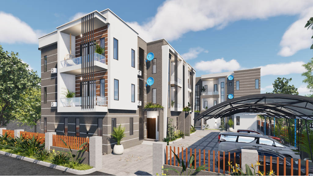 12 units of elegantly designed 2-bedroom contemporary apartments